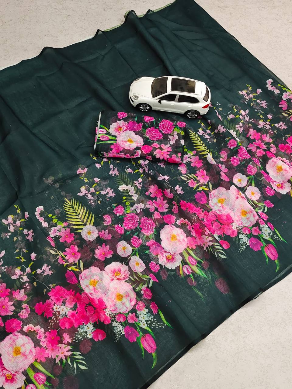 Linen Cotton Saree