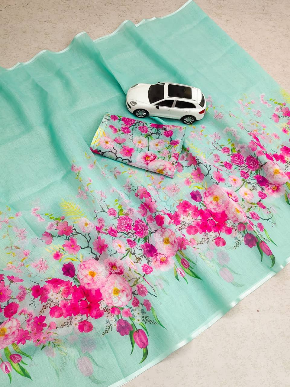 Linen Cotton Saree