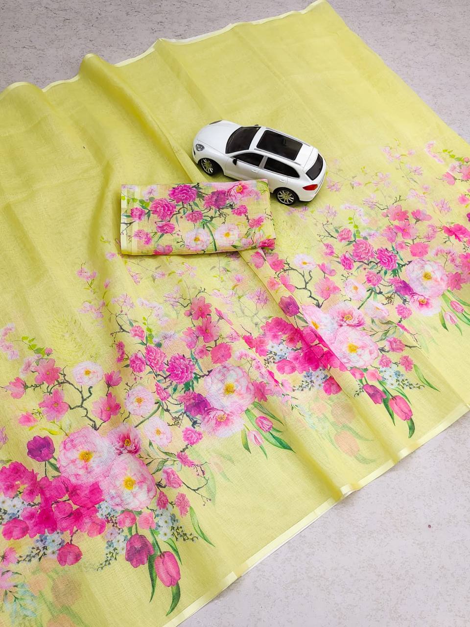 Linen Cotton Saree