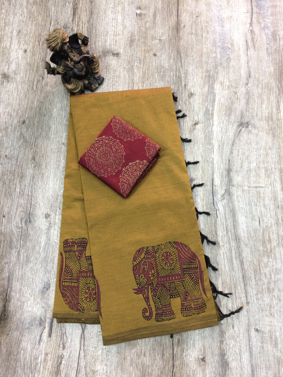 South Cotton Mix Saree