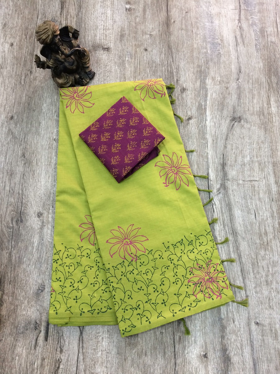 South Cotton Mix Saree