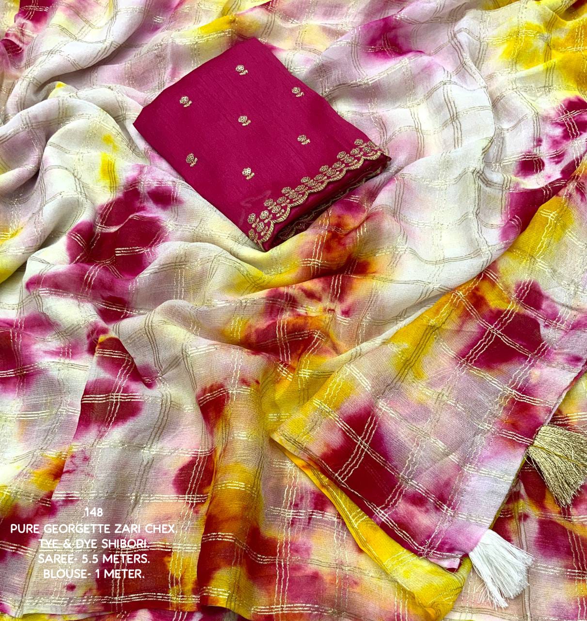 Georgette Saree with Zari