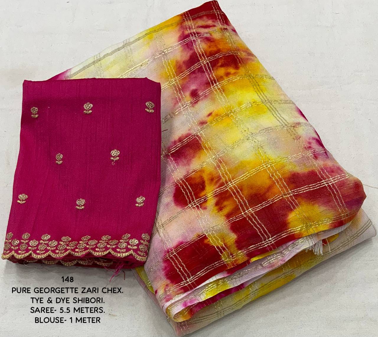 Georgette Saree with Zari