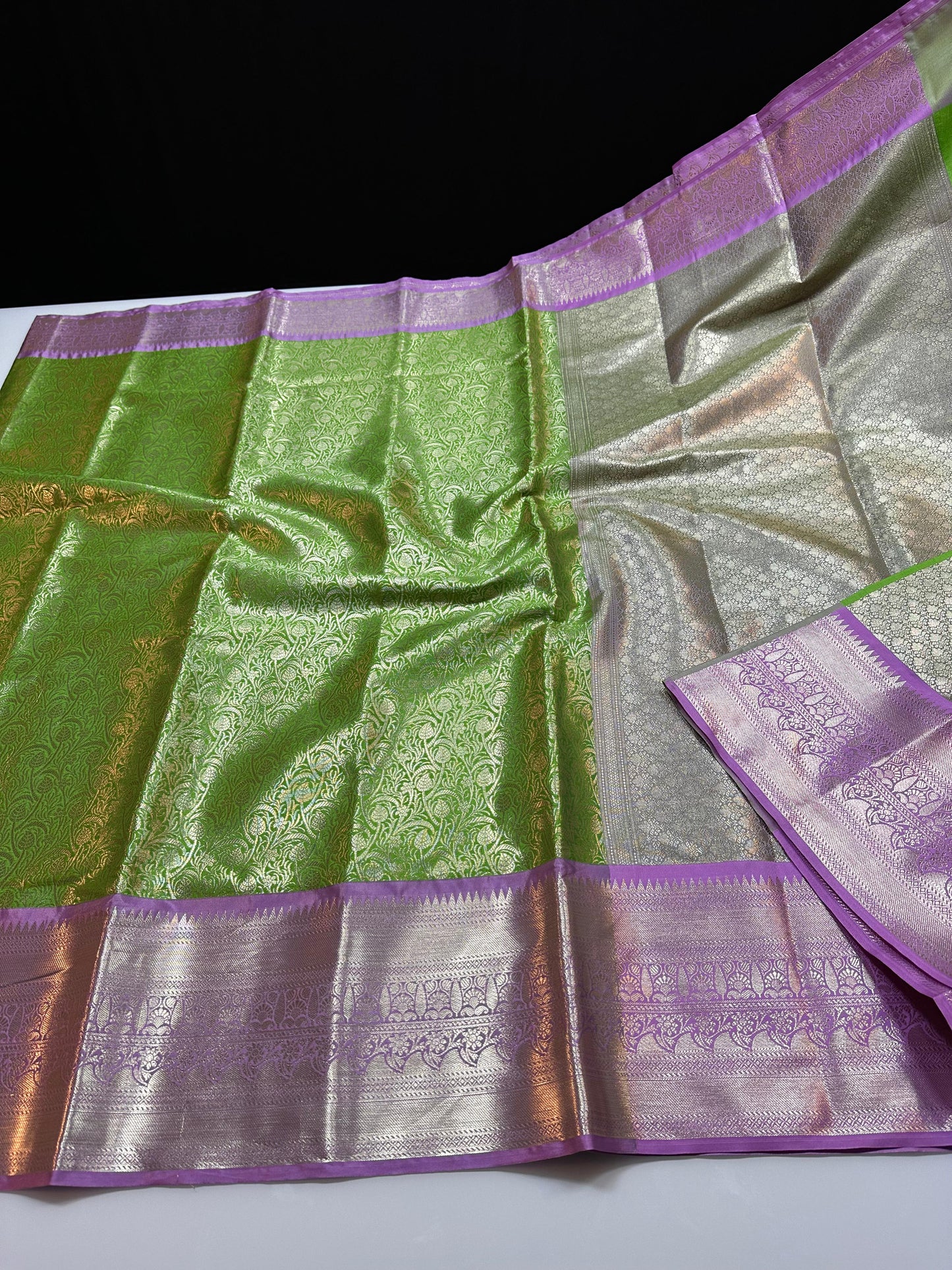 Semi Pure Kanjeevaram Soft Silk Saree