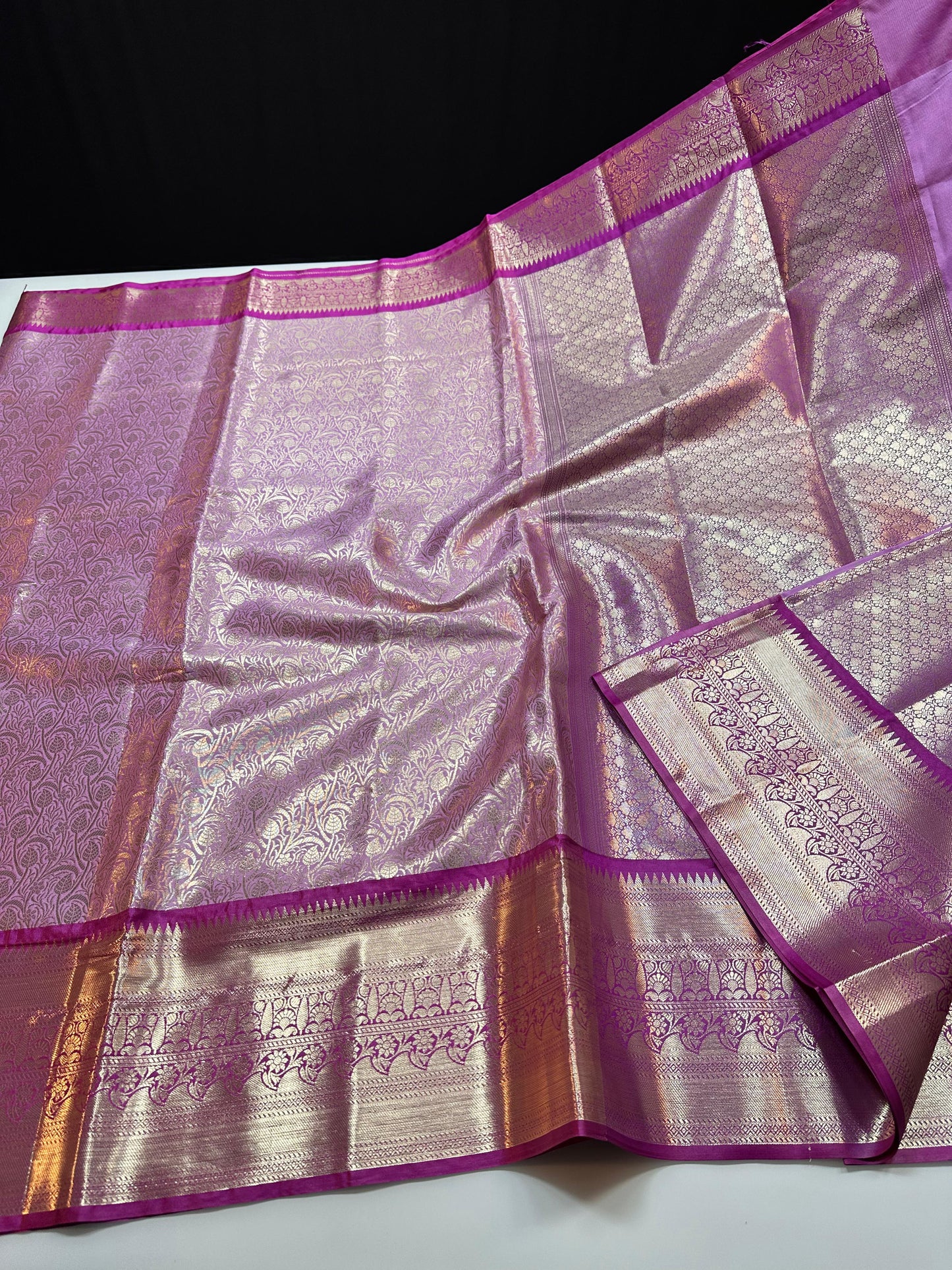 Semi Pure Kanjeevaram Soft Silk Saree