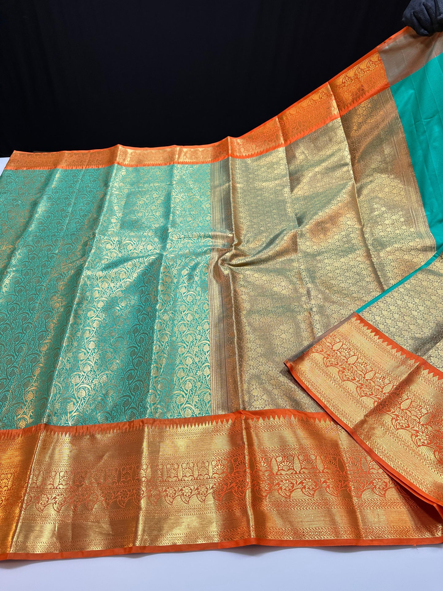 Semi Pure Kanjeevaram Soft Silk Saree