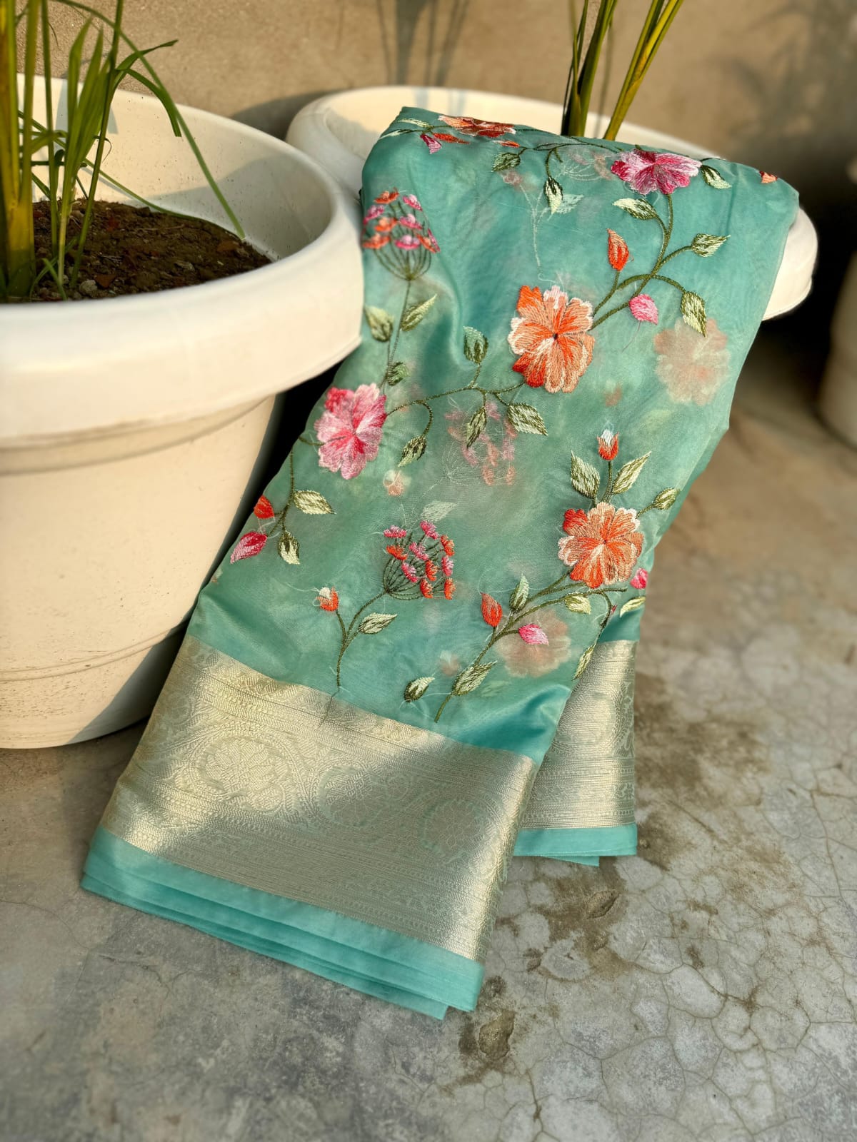 Banarasi Kora Organza