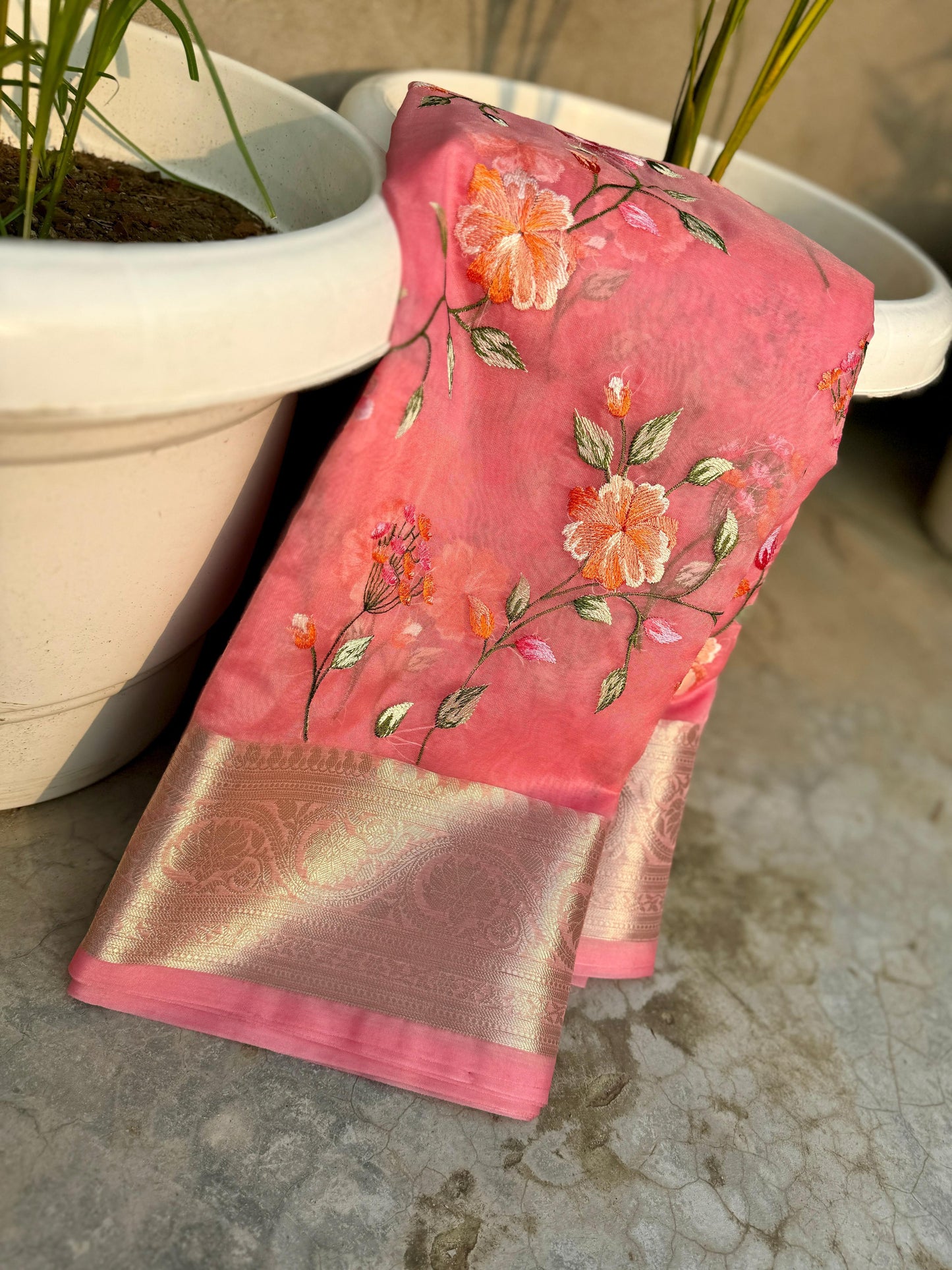 Banarasi Kora Organza