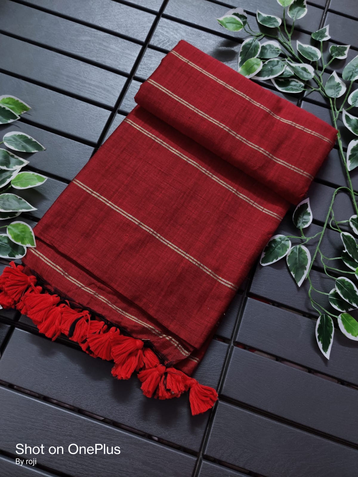 Sico Stripe Khadi Cotton Saree