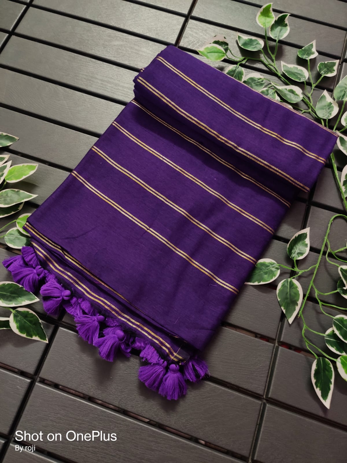 Sico Stripe Khadi Cotton Saree