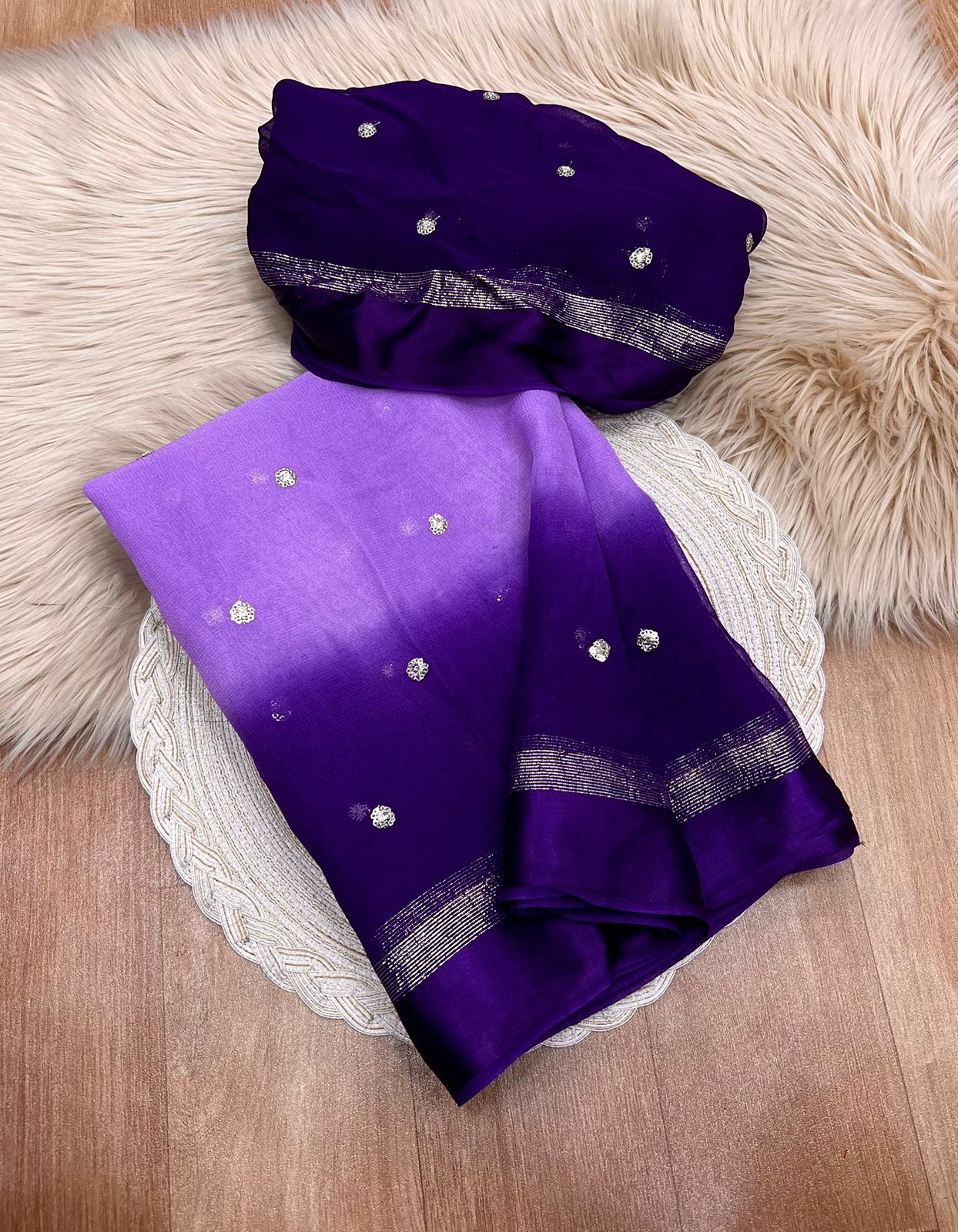Viscose Georgette Saree