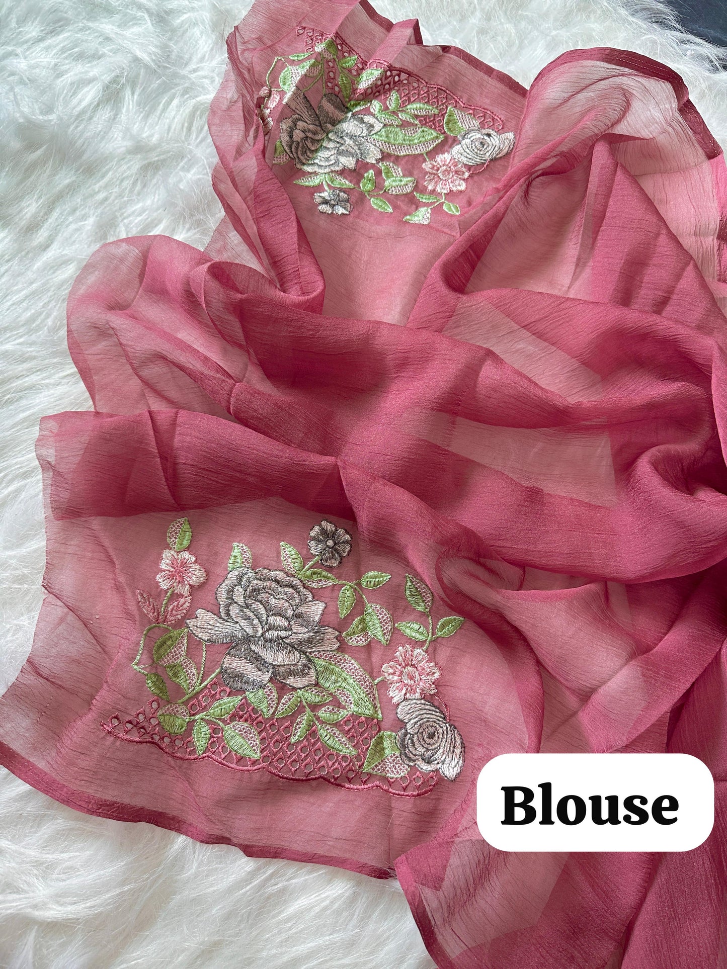 Chiffon Crushed Saree