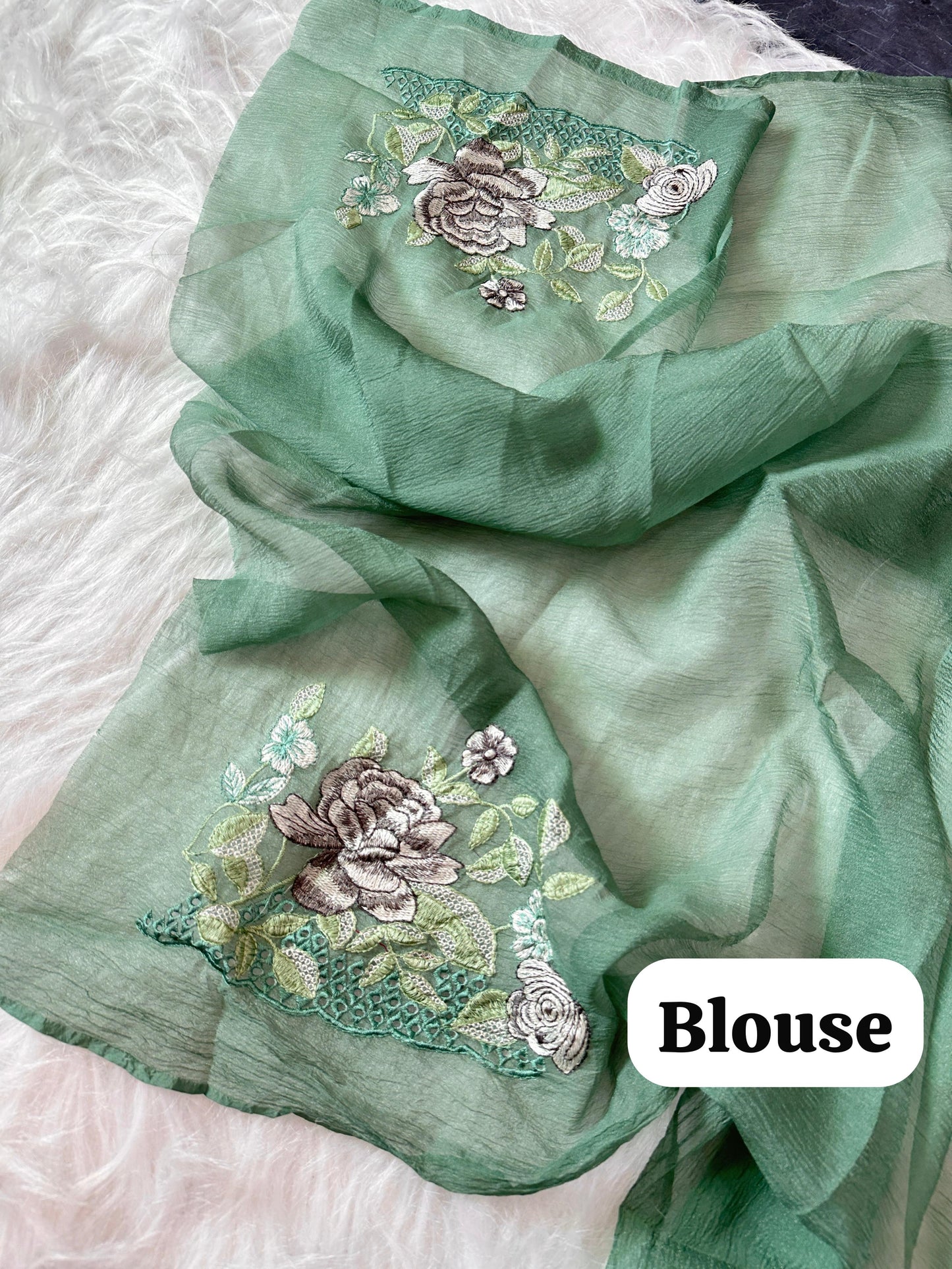 Chiffon Crushed Saree