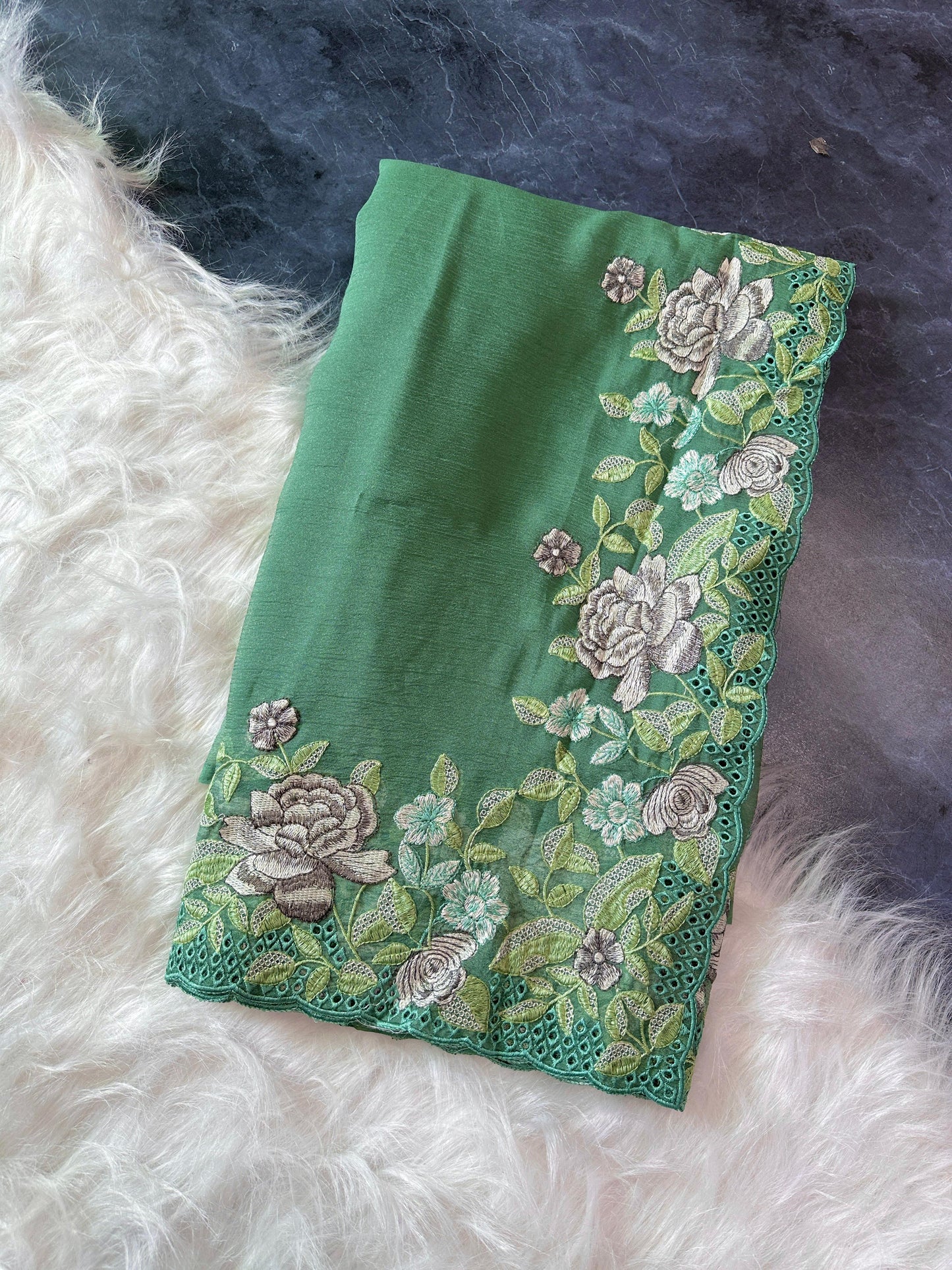 Chiffon Crushed Saree