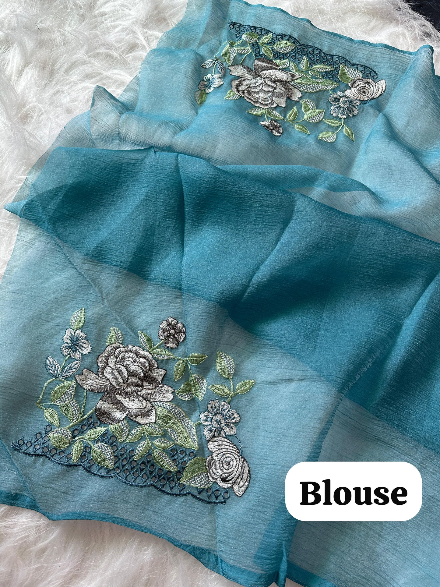 Chiffon Crushed Saree
