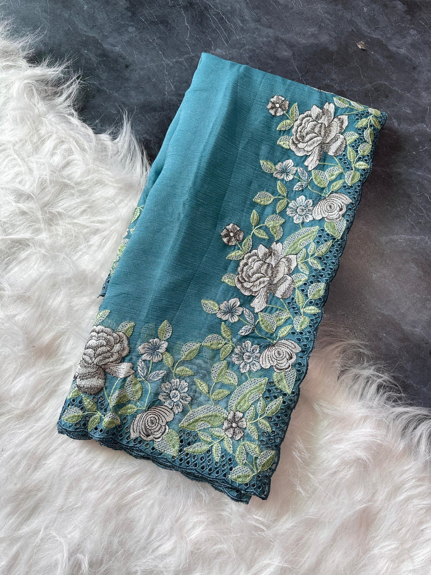 Chiffon Crushed Saree