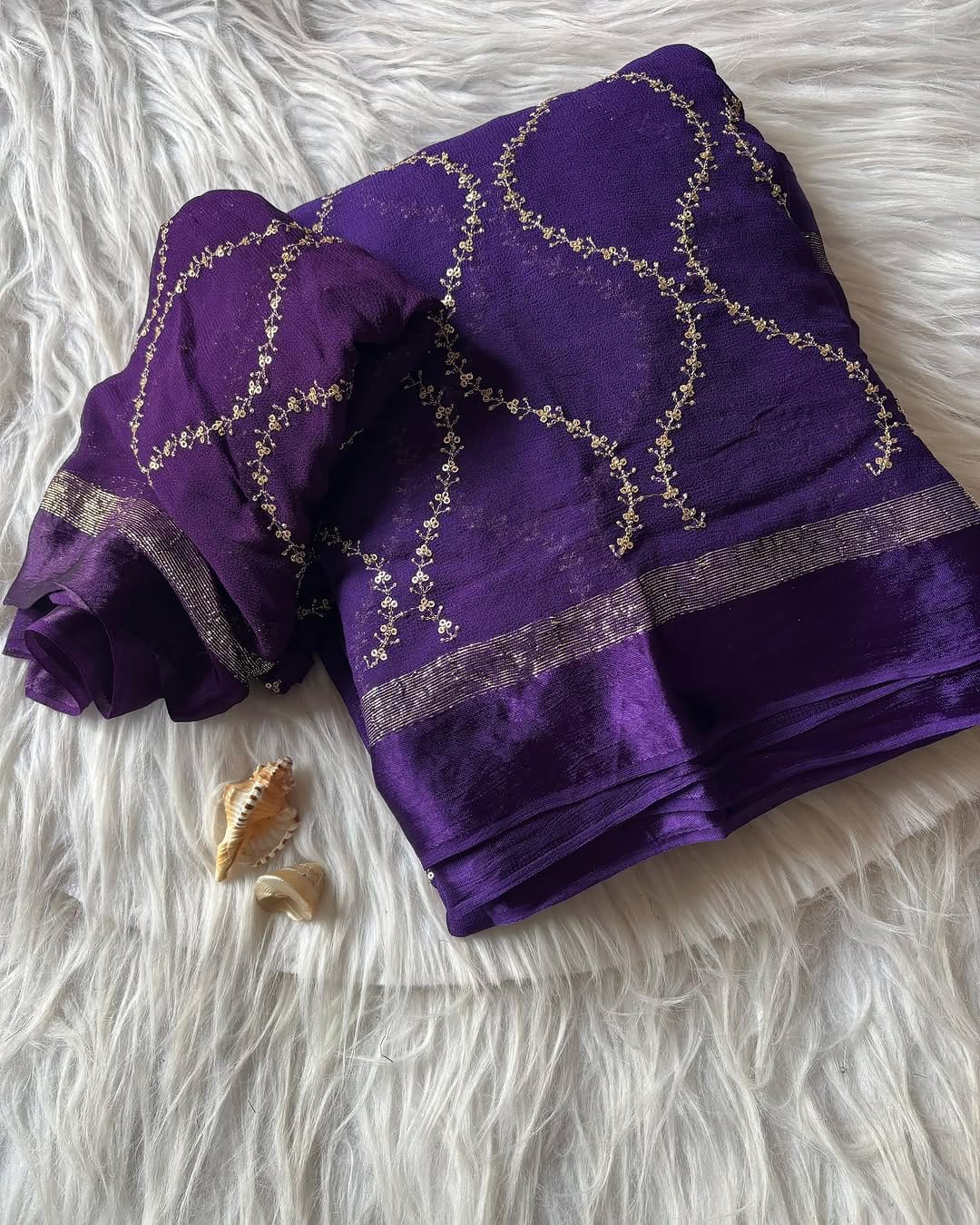Viscose Georgette Saree