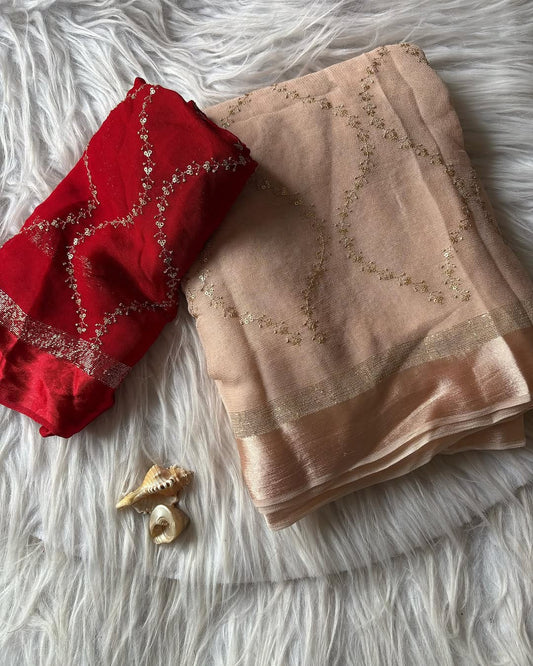 Viscose Georgette Saree