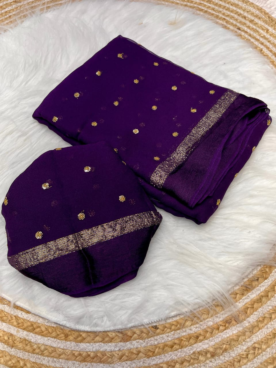 Viscose Georgette Saree