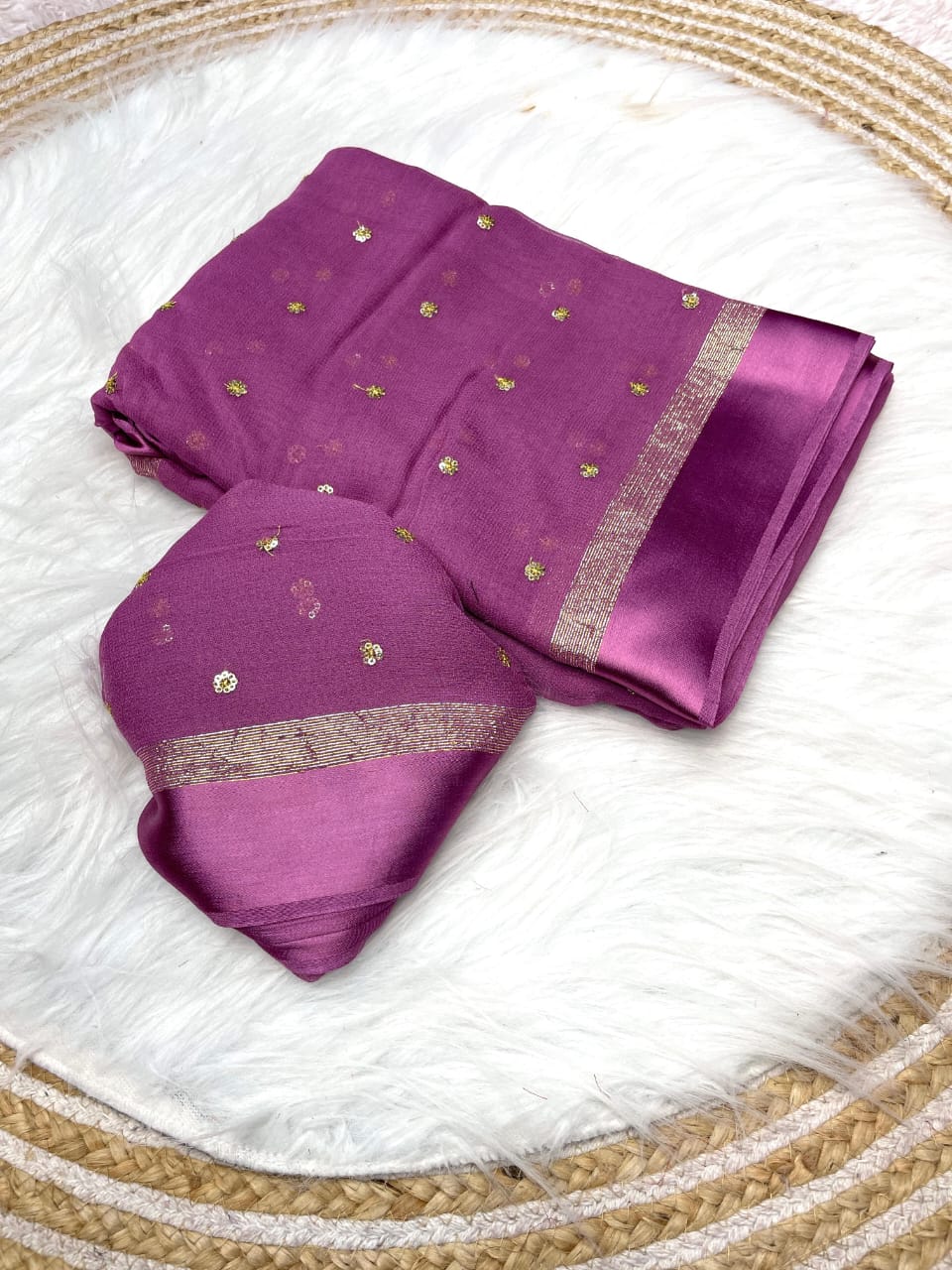 Viscose Georgette Saree