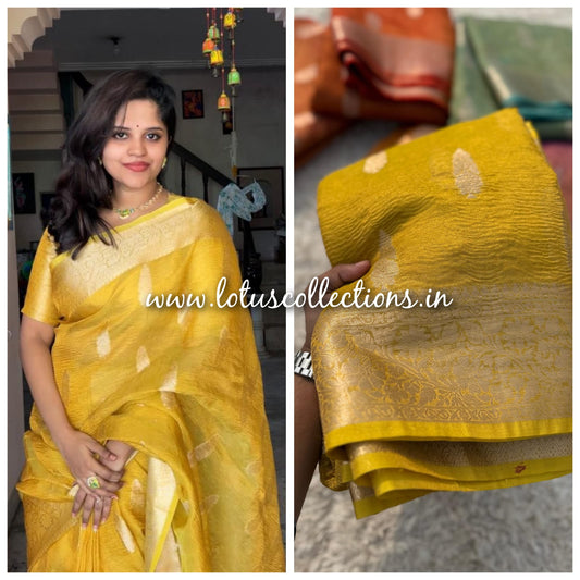 Crushed Tissue Saree