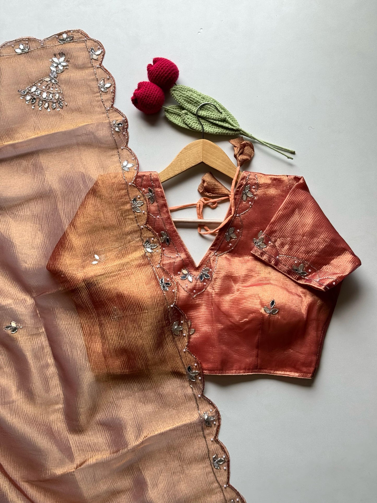 Banarasi Tissue Crush Saree