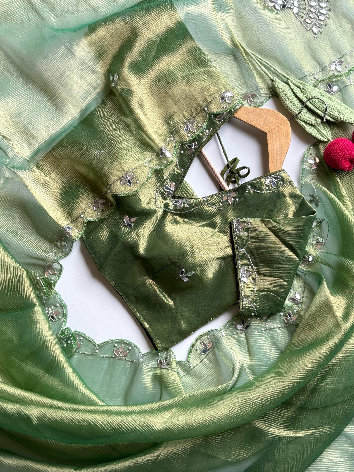 Banarasi Tissue Crush Saree
