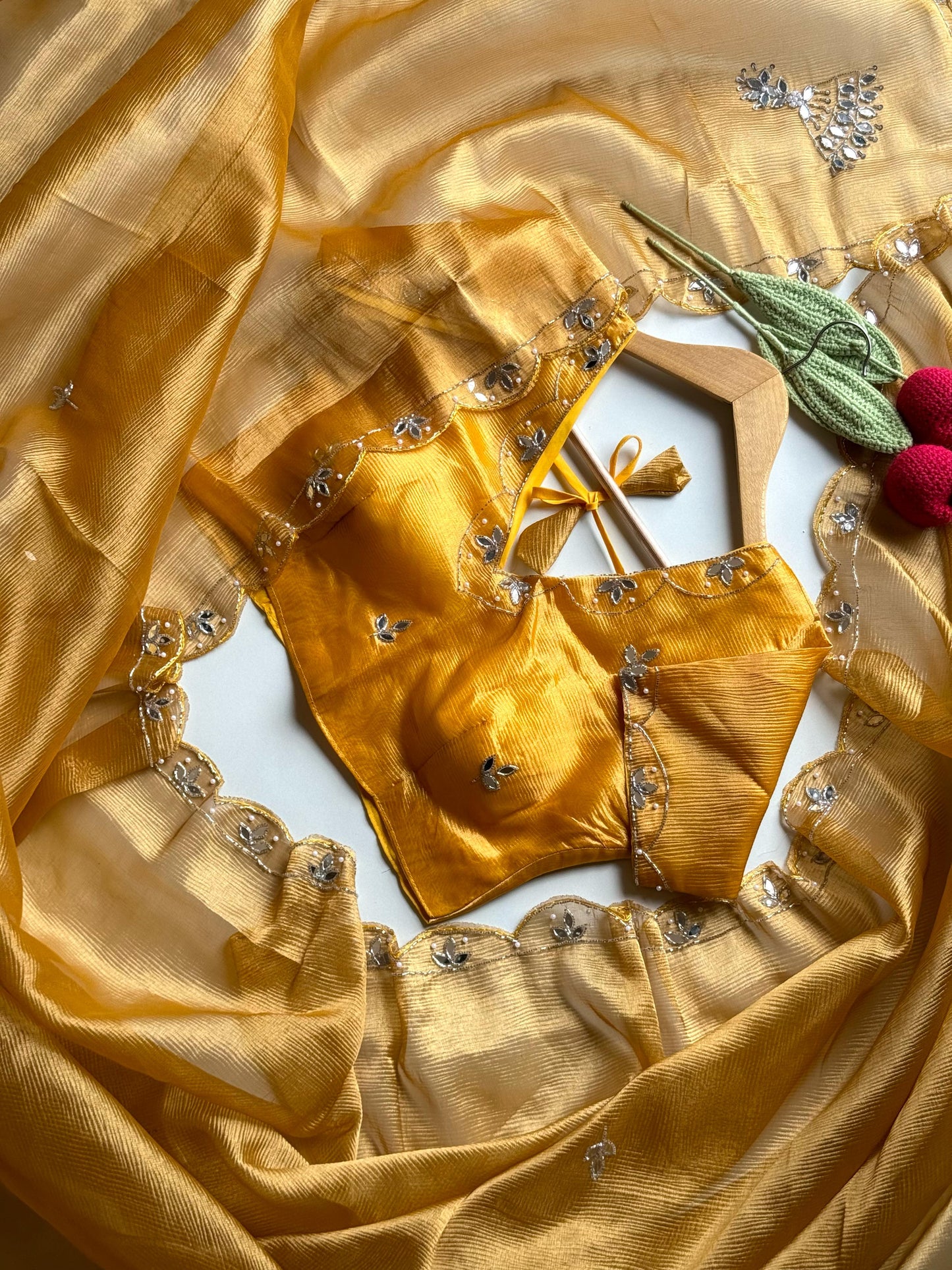 Banarasi Tissue Crush Saree