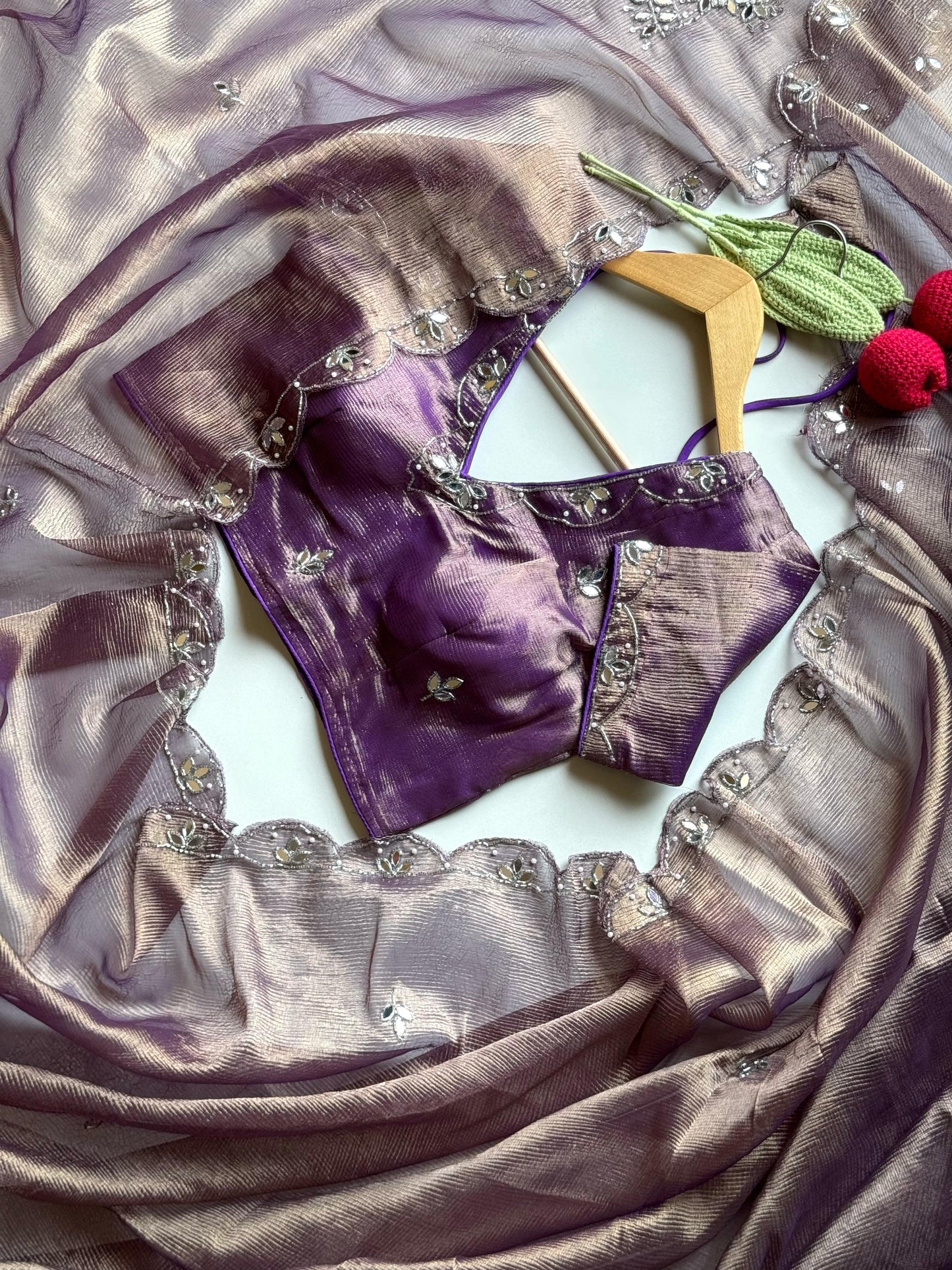 Banarasi Tissue Crush Saree