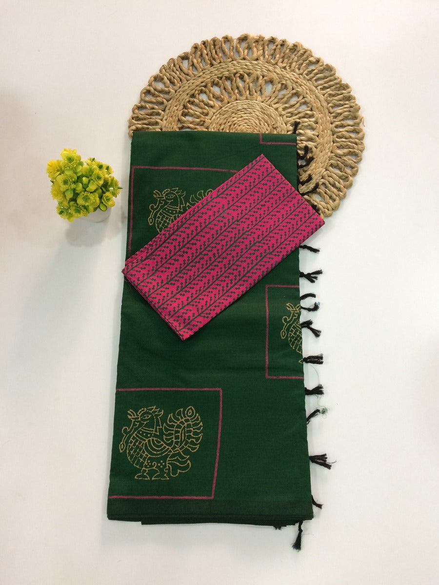 South Cotton Mix Saree