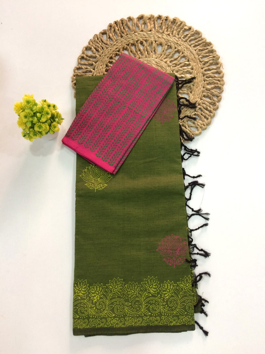 South Cotton Mix Saree
