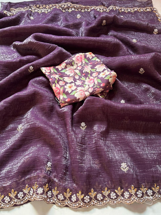 Chiffon Crush Saree
