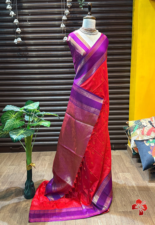 Semi Kanjivaram Soft Silk Saree