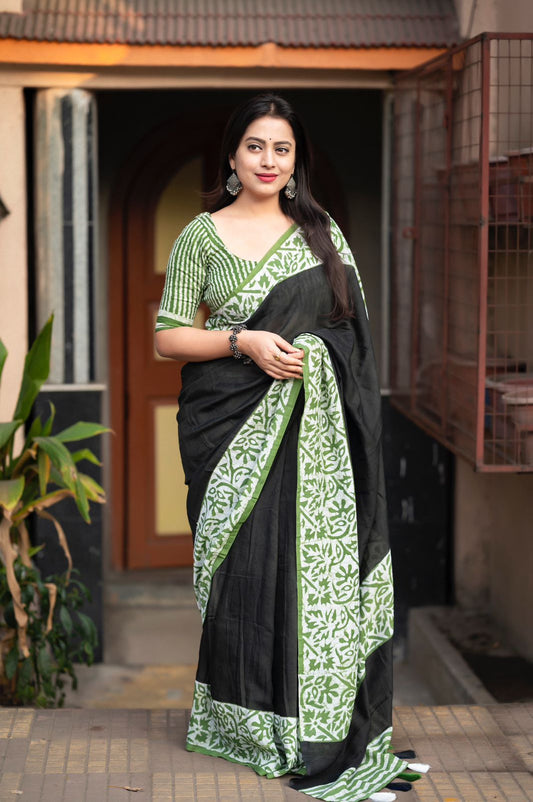 Chanderi Cotton Saree