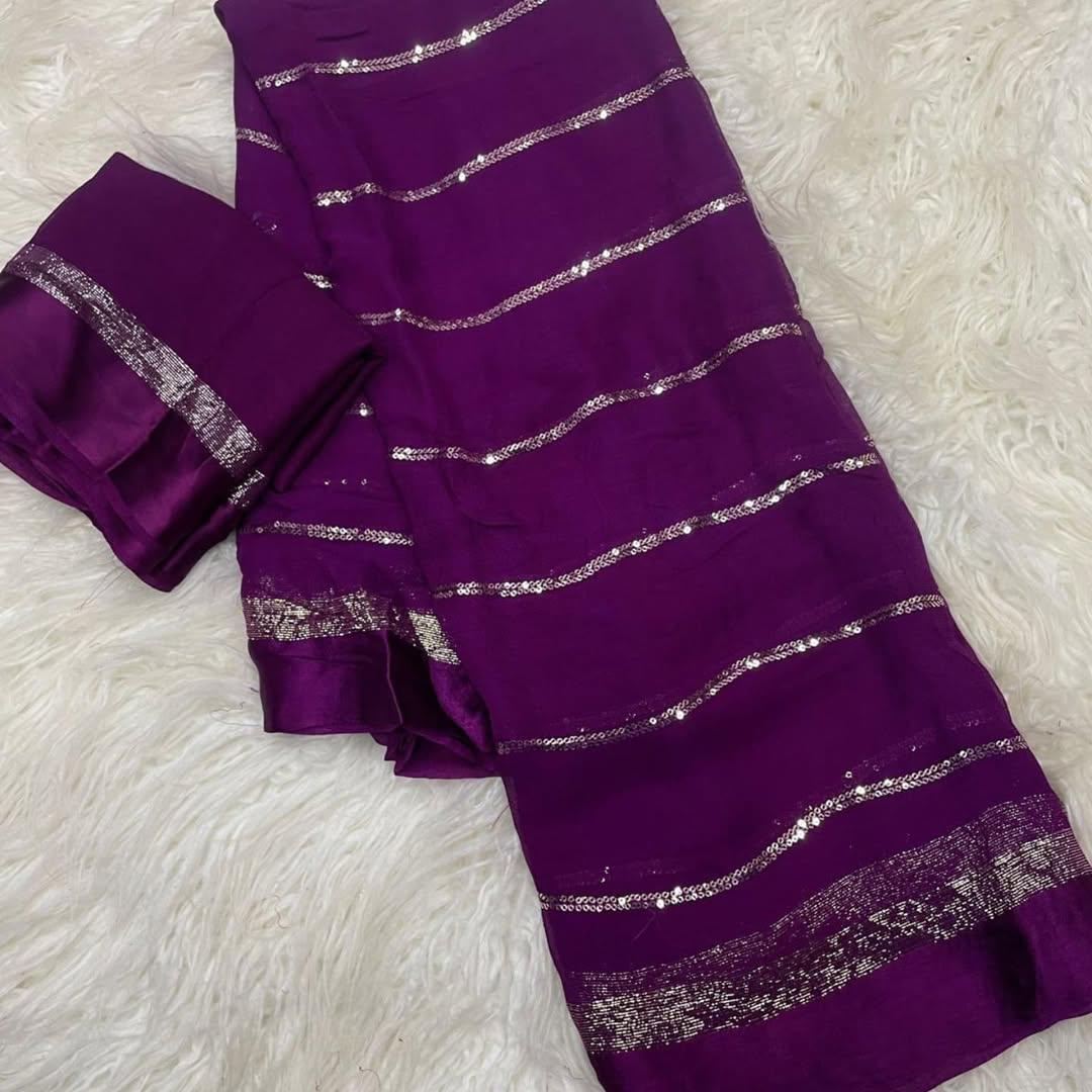 Viscose Georgette Saree
