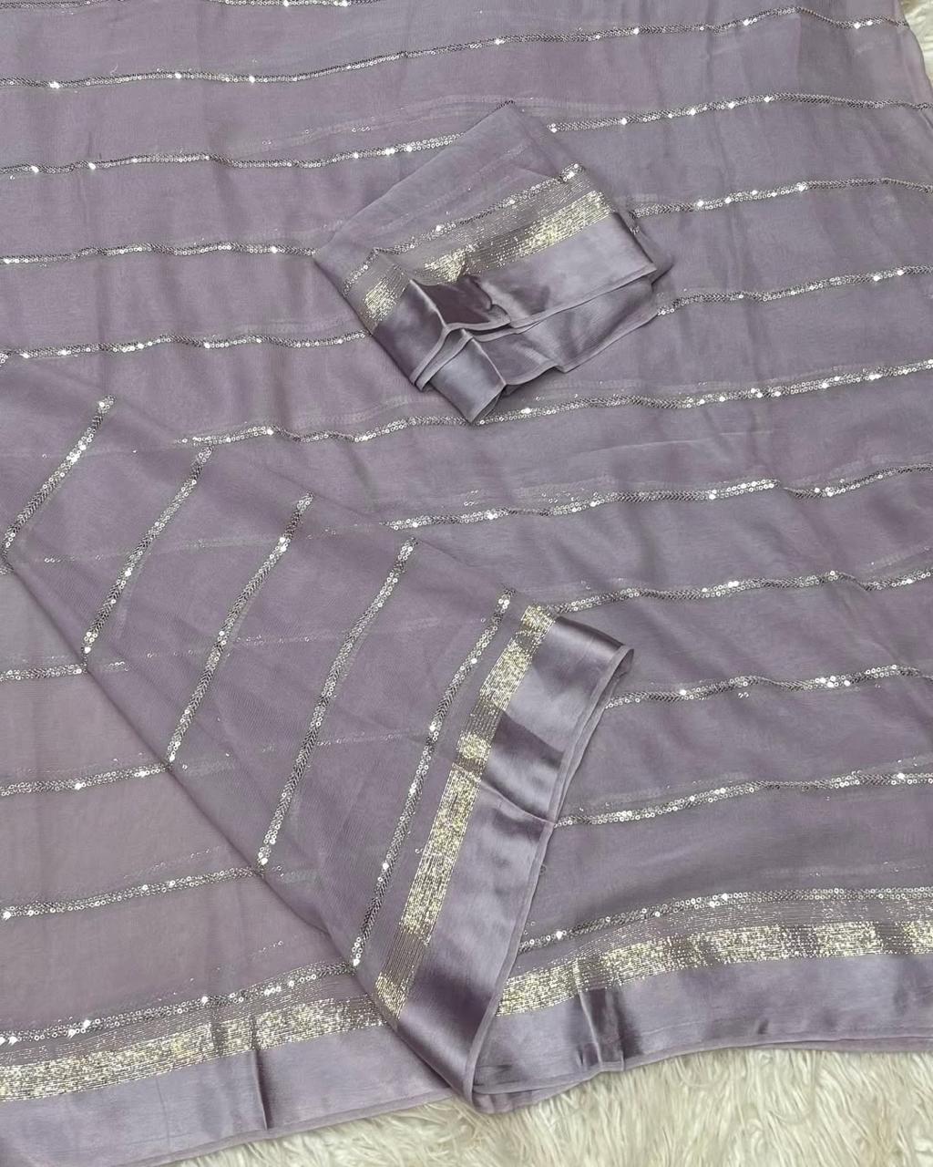 Viscose Georgette Saree