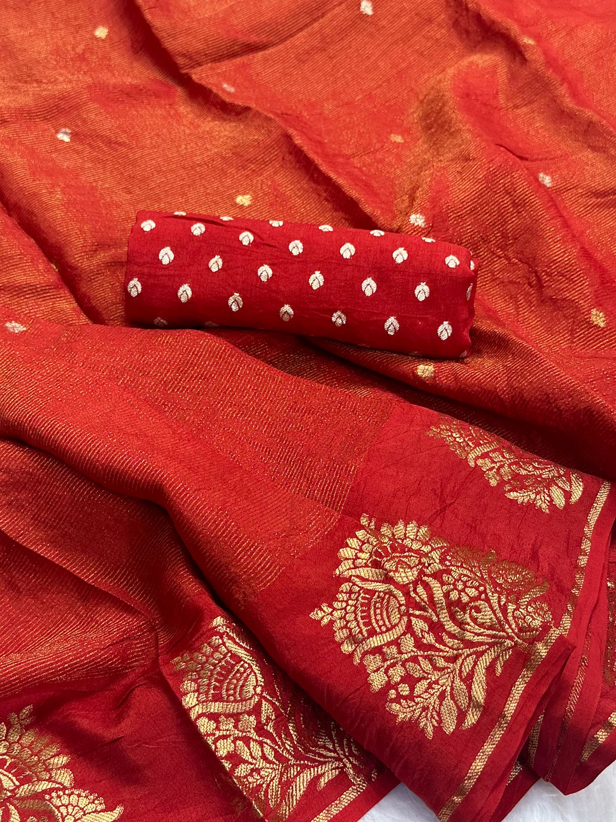 Munga Crepe Saree