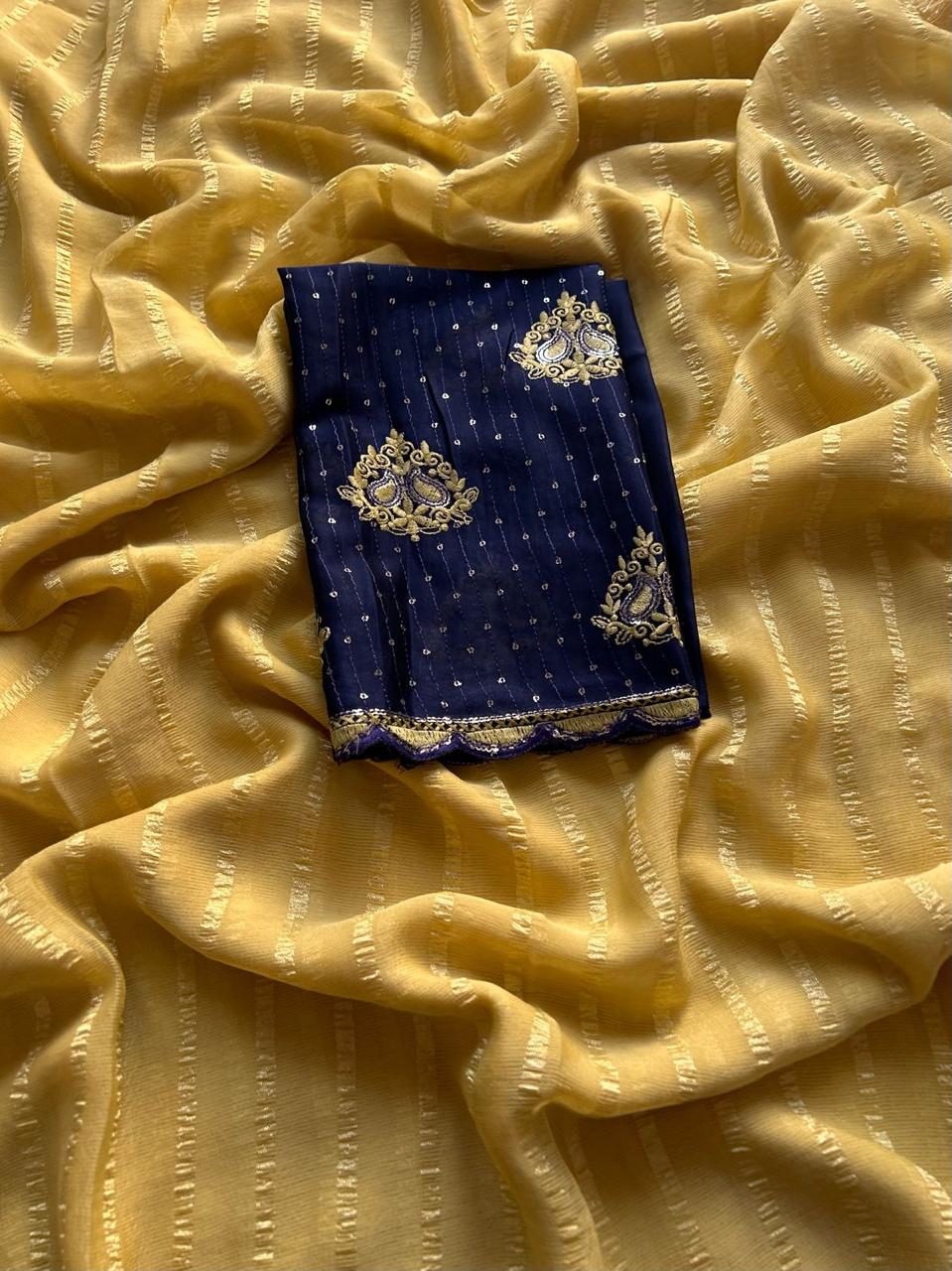 Simmer Chiffon Saree