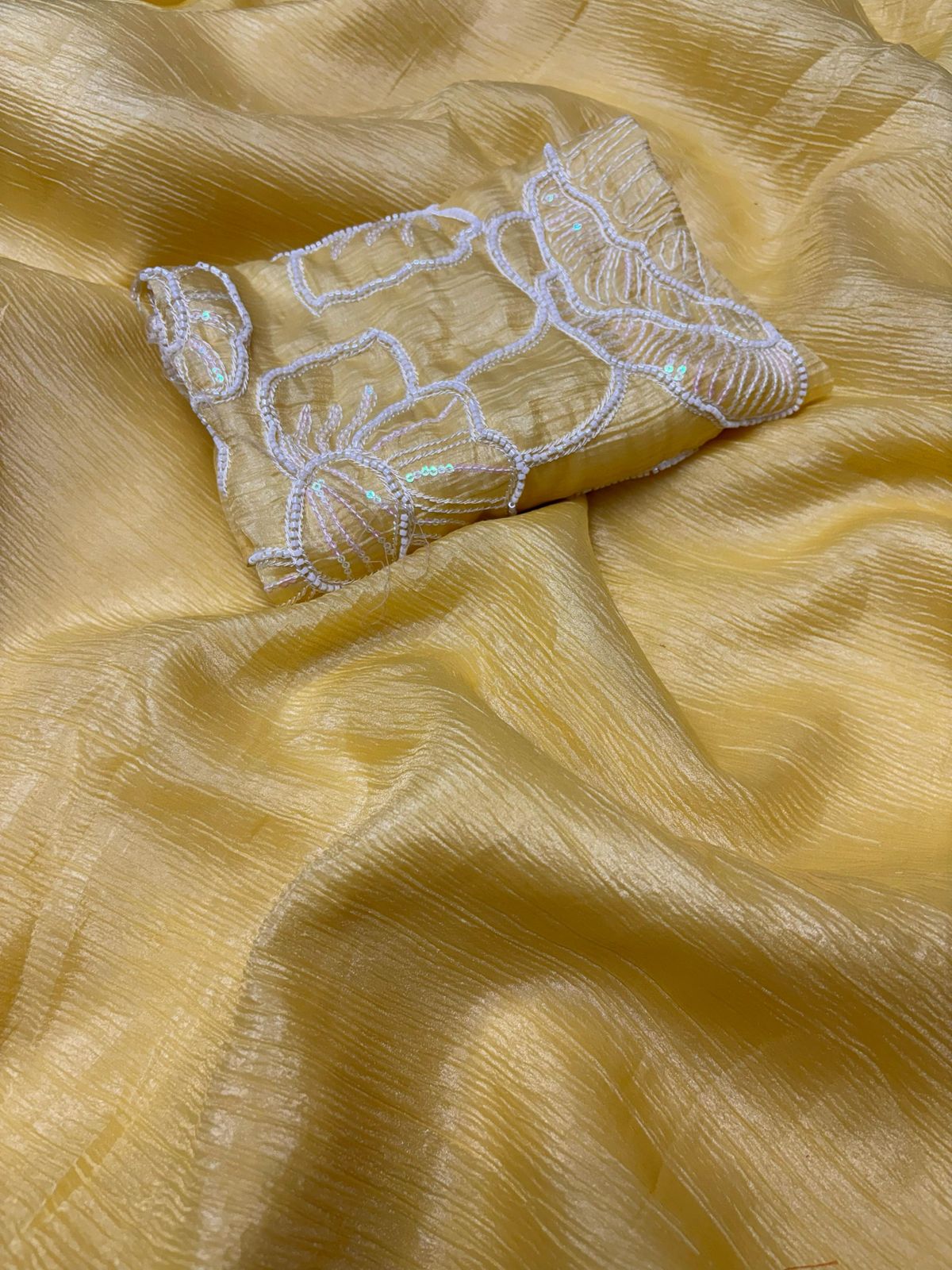 Candy Crush Tissue Saree