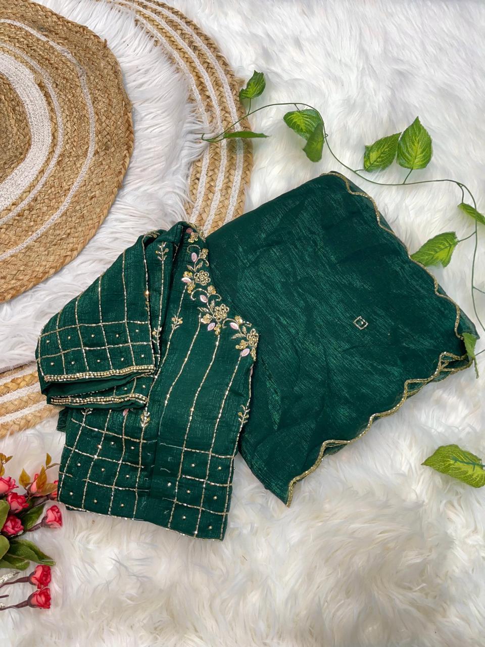 Crunchy Silk Saree
