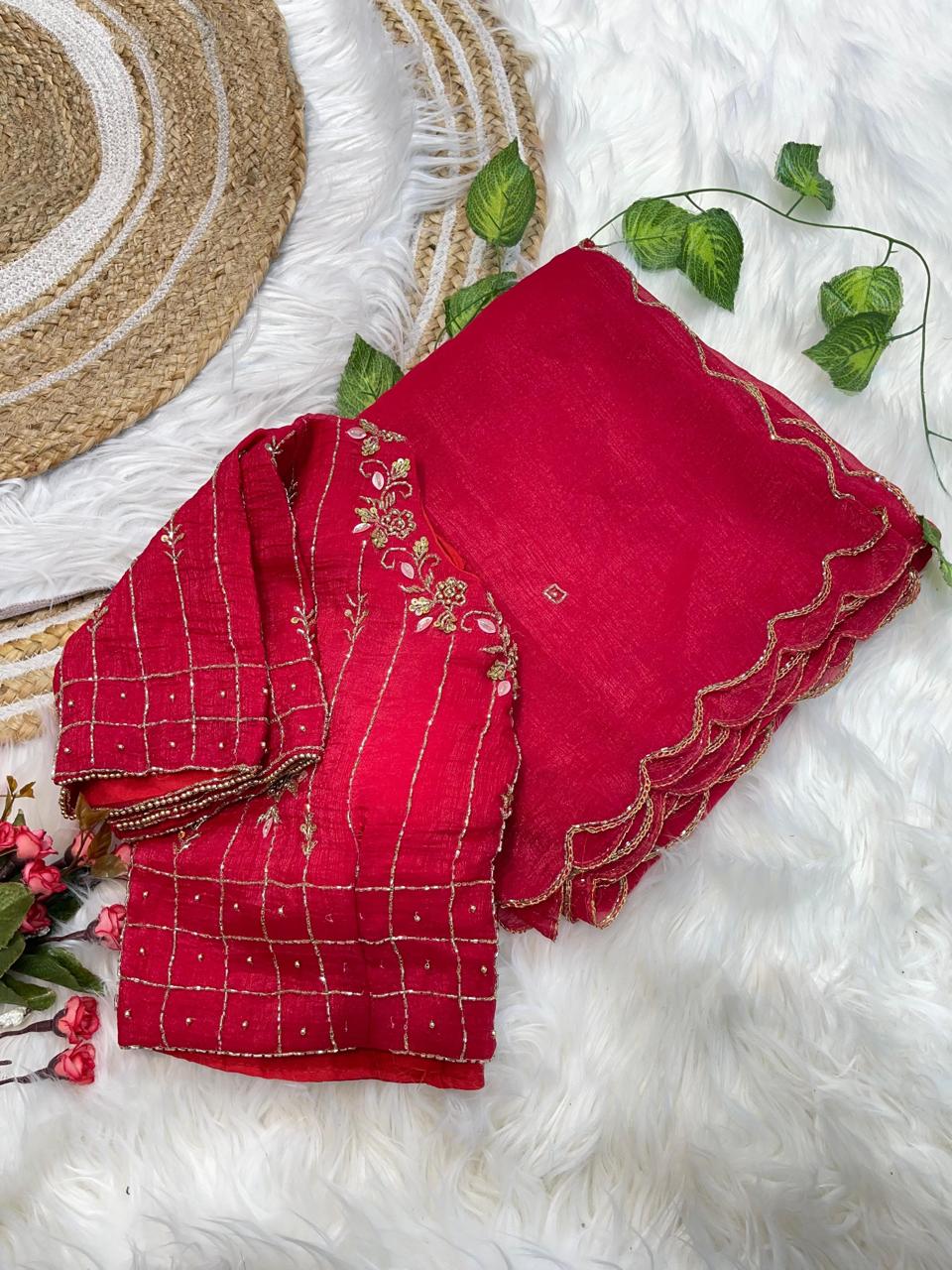 Crunchy Silk Saree