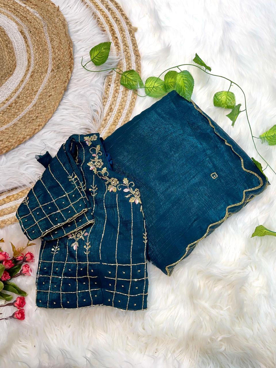 Crunchy Silk Saree