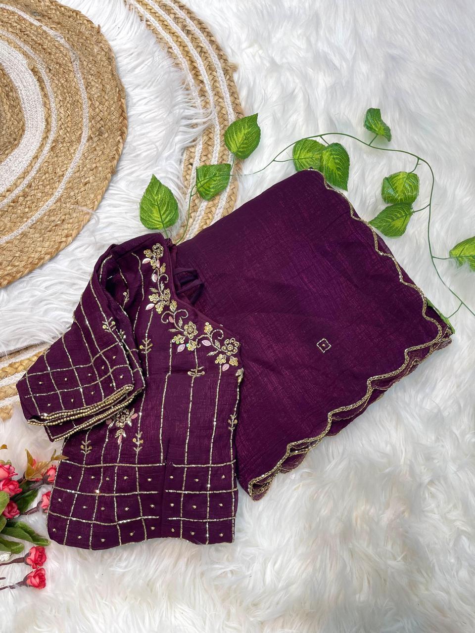 Crunchy Silk Saree