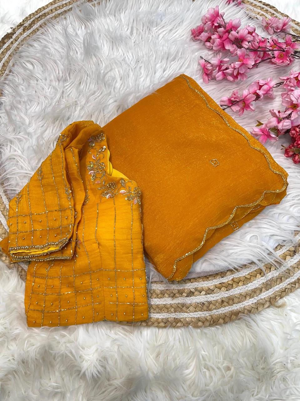 Crunchy Silk Saree