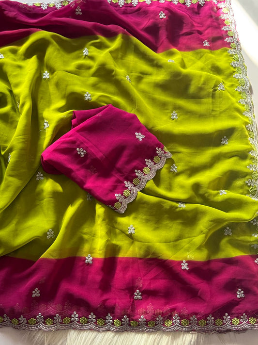 Chiffon Silk Saree