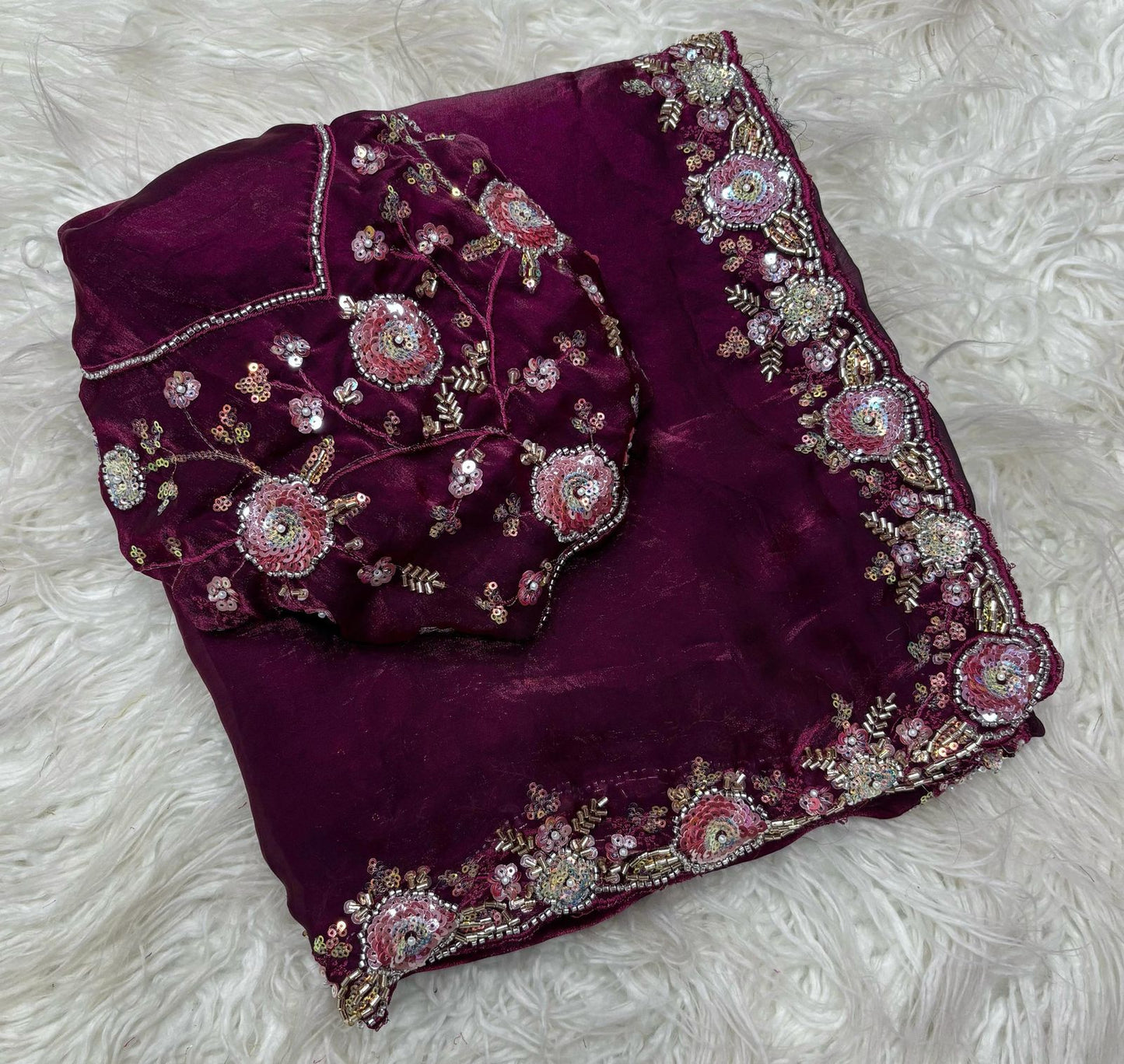 Space Silk Saree