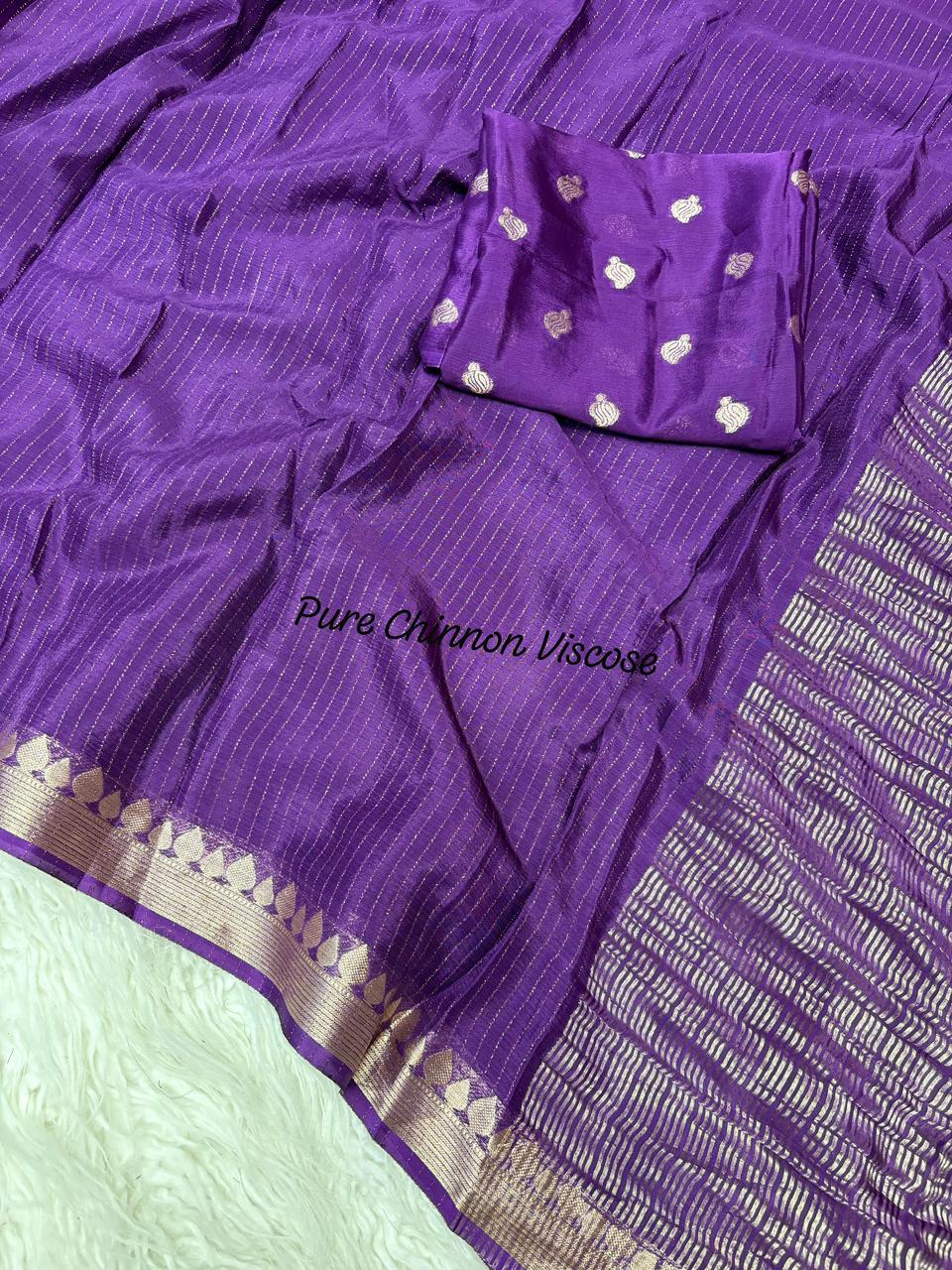 Zari Chinnon Saree