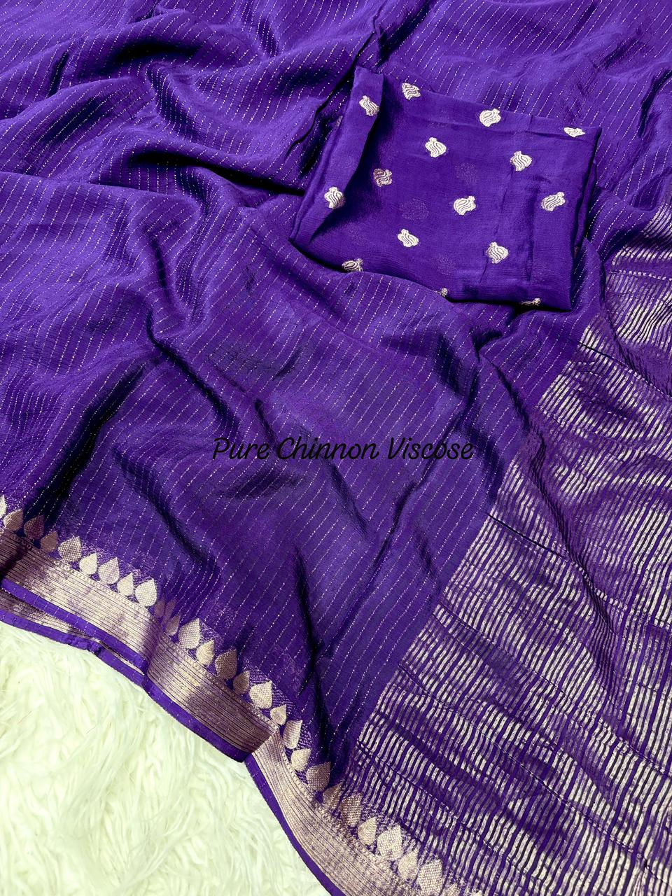 Zari Chinnon Saree