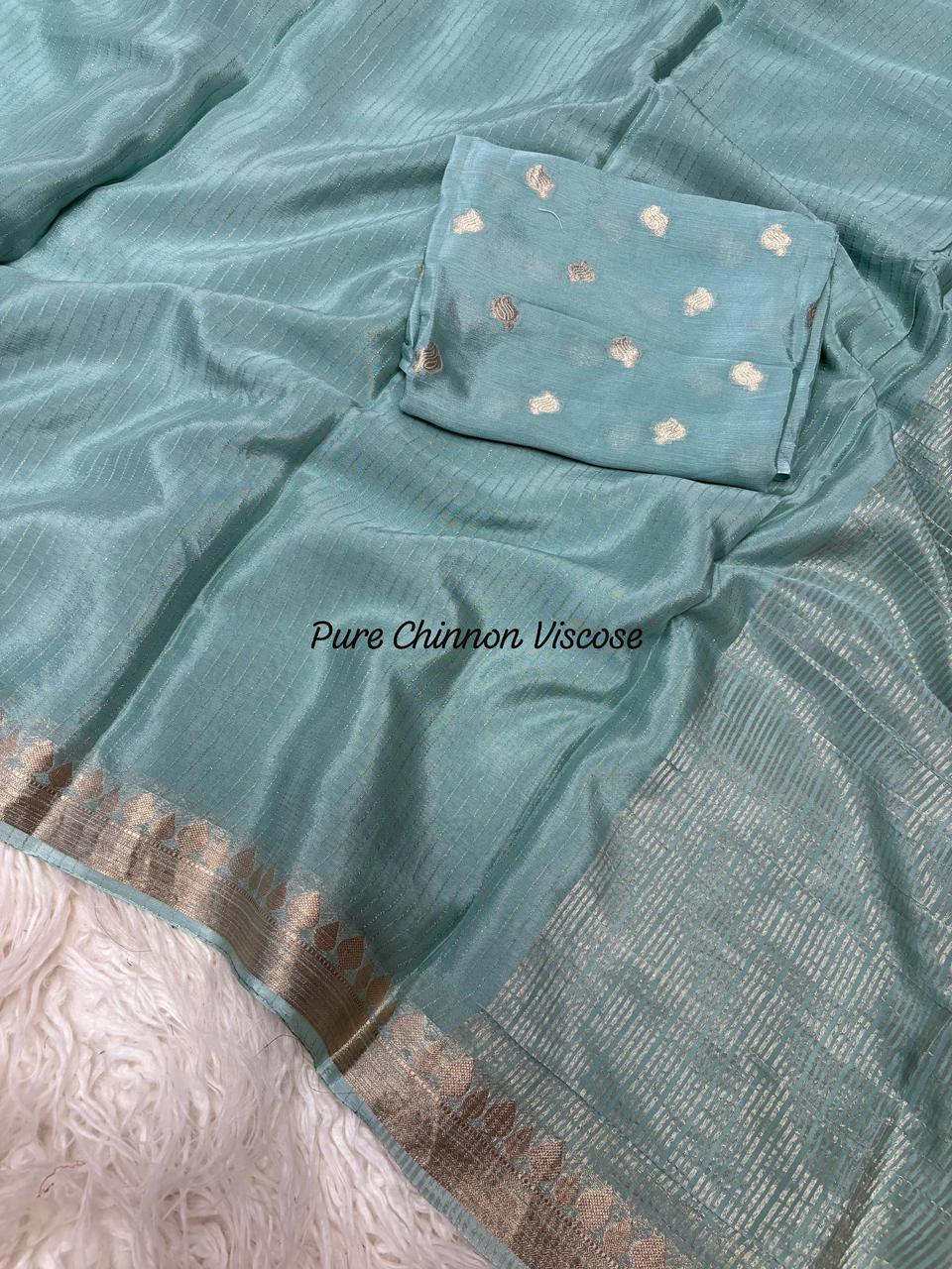 Zari Chinnon Saree