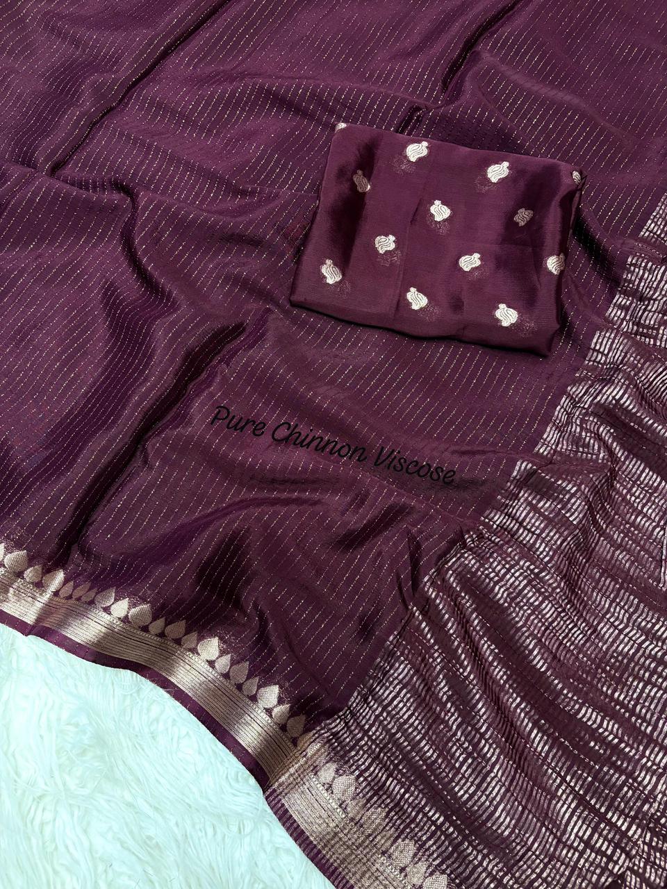 Zari Chinnon Saree